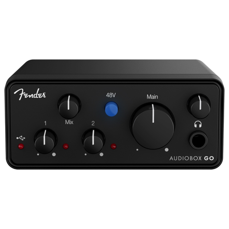 Fender AudioBox Go Black Interfaccia Audio USB C 2 In 2 Out