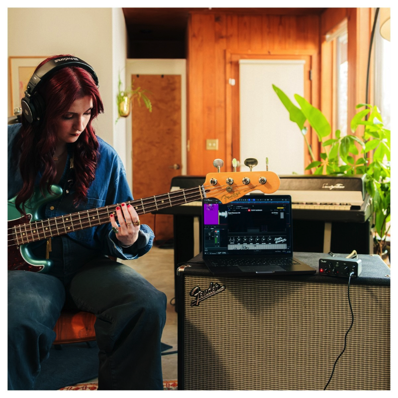 Fender AudioBox Go Black Interfaccia Audio USB C 2 In 2 Out