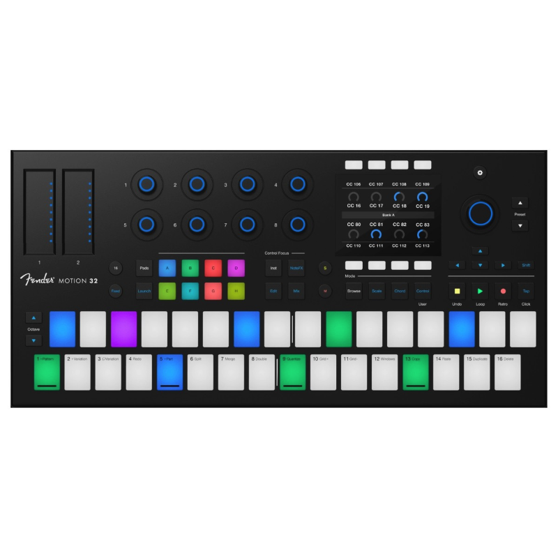 Fender Motion 32 Controller Midi Professionale con Pad