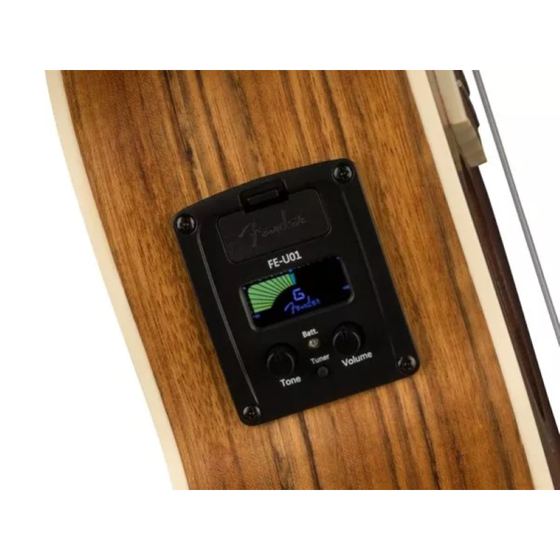 Fender Rincon Tenor Ukulele, Walnut Fingerboard, Aged Cognac Burst 0970452137