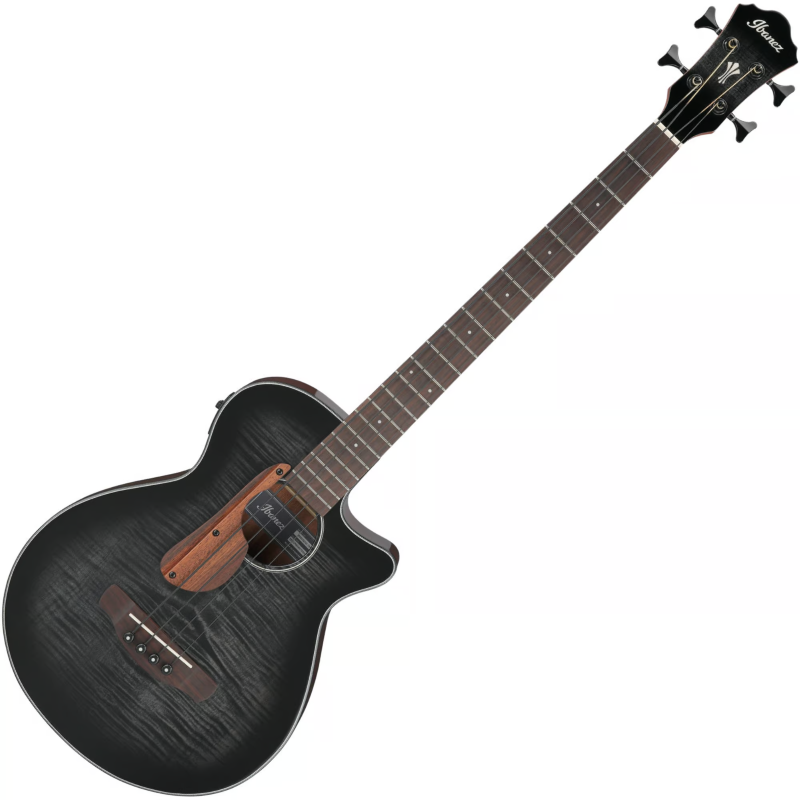 Ibanez AEGB25ETKH Basso Acustico Transparent Black Sunburst High Gloss