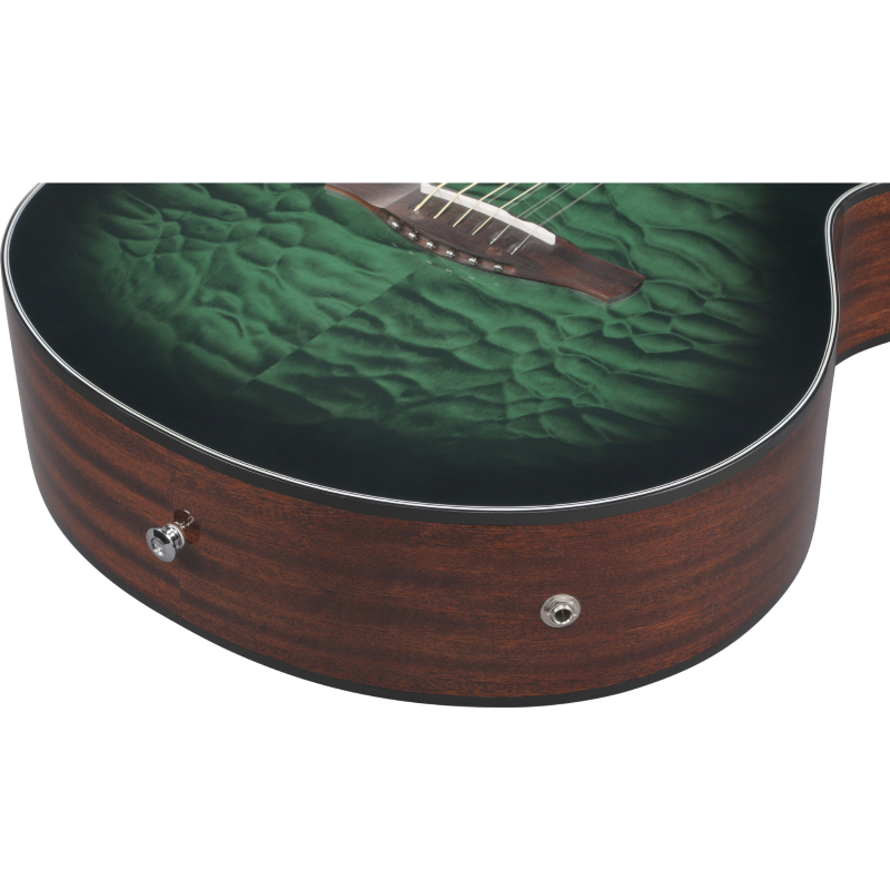 Ibanez AEWC16QATEH Chitarra Acustica Transparent Emerald Burst
