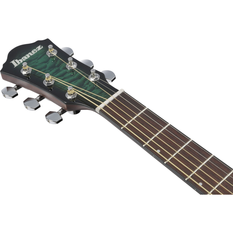 Ibanez AEWC16QATEH Chitarra Acustica Transparent Emerald Burst