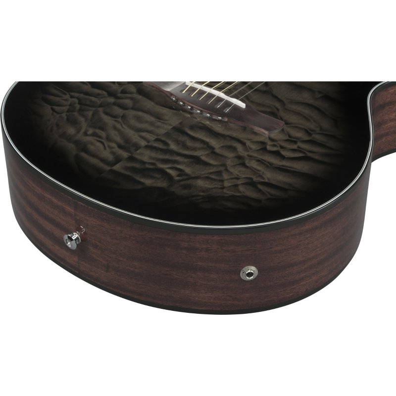 Ibanez AEWC16QATKH Transparent Black Sunburst Chitarra Acusitca