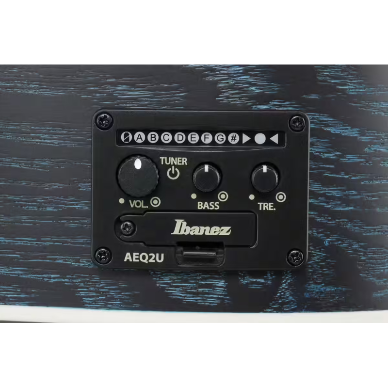 Ibanez EWP16EWBGAO Chitarra stile Tenore Piccola Galaxy Aqua Open Pore