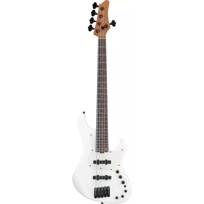 Ibanez MDM1005PW Basso a 5 Corde Pearl White W/Bag 5St