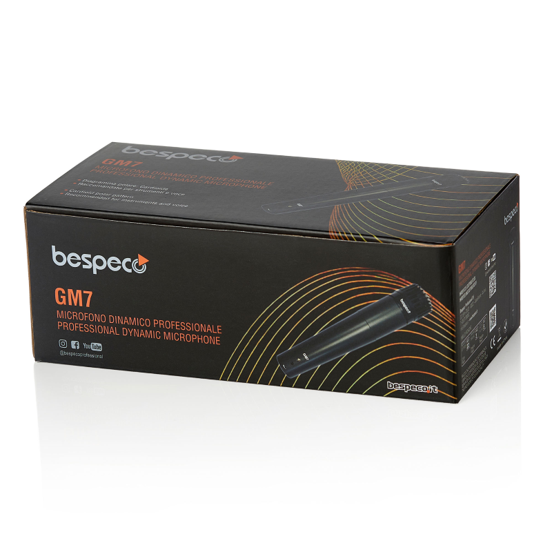 Bespeco GM7 Microfono Dinamico Cardioide per Strumenti
