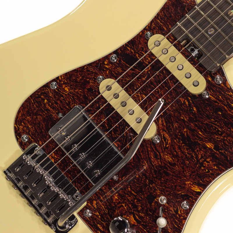 R66 Schecter Custom Traditional Saint Louis Aged White