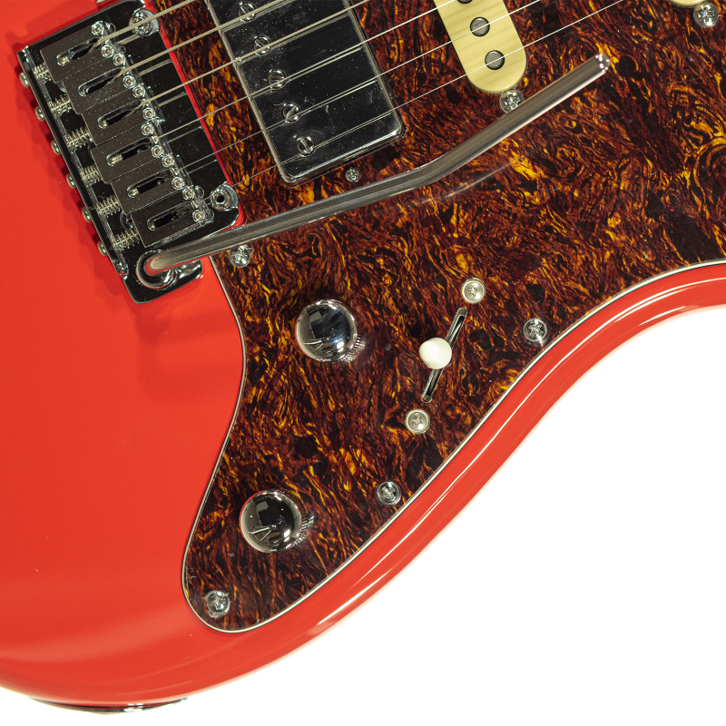 R66 Schecter Custom Traditional Santa Fe Sunset Red