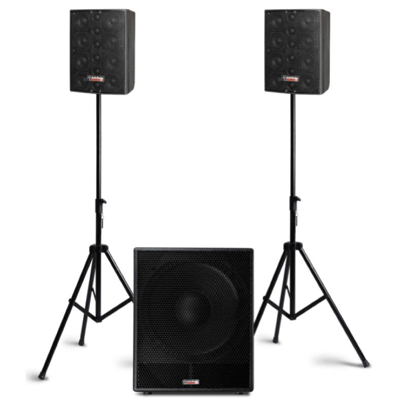 Audio Design TRIO F1 Sistema amplificato SW + Satelliti 3000Watt