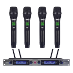 Audio Design PMU D404 Radiomicroofno kit di 4 Palmari 