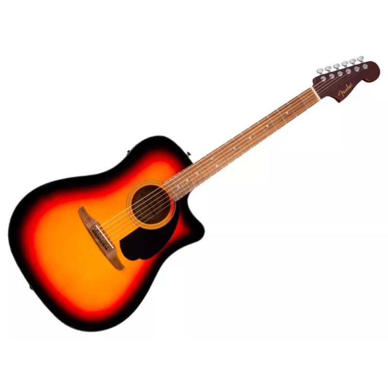 Fender California Standard Redondo™ CE, Spruce Top, Black Pickguard, 3-Color Sunburst