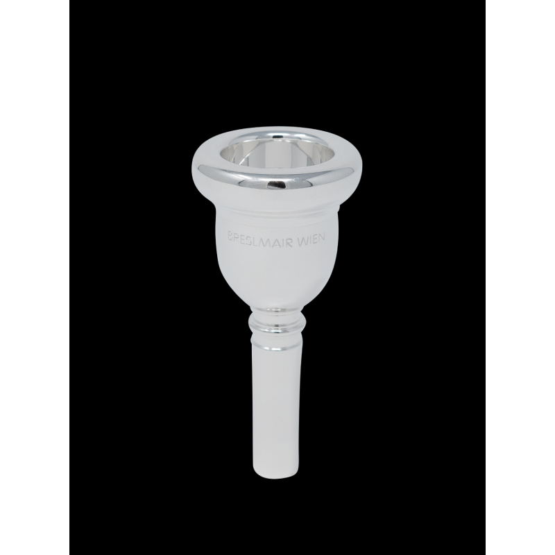Breslmair Y5 Bocchino per Trombone Tenore Argentato Penna Larga