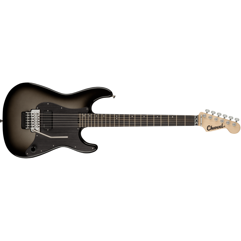 Charvel Phil Sgrosso Signature Pro-Mod So-Cal Style 1 H FR E, Ebony Fingerboard, Silverburst