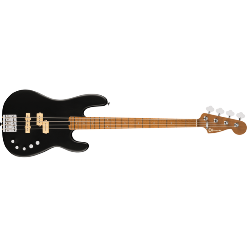 Charvel Pro-Mod San Dimas® Bass PJ IV, Caramelized Maple Fingerboard, Satin Black