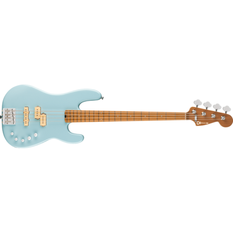 Charvel Pro-Mod San Dimas® Bass PJ IV, Caramelized Maple Fingerboard, Sonic Blue