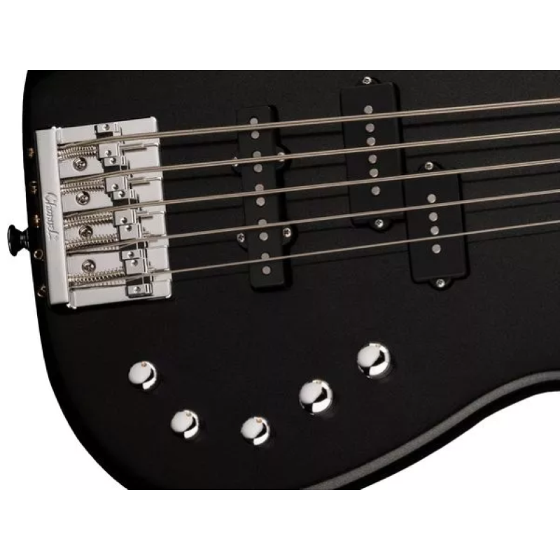 Charvel Pro-Mod San Dimas® Bass PJ V, Caramelized Maple Fingerboard, Metallic Black