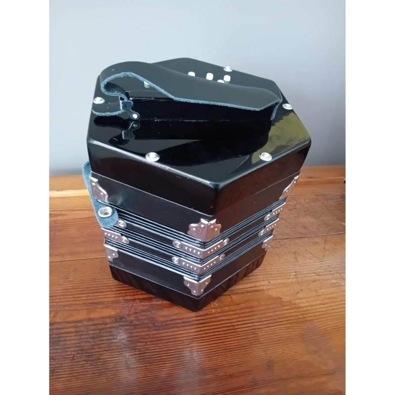 CROSIO CONCERTINA Esagonale 20 voci, Nera  c/borsa