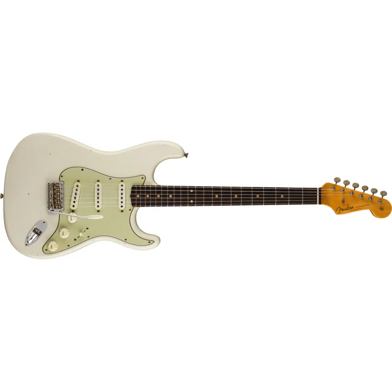 Fender Custom Shop Limited Edition '62/'63 Stratocaster® Journeyman Relic® RW Aged Olympic White 9231012527