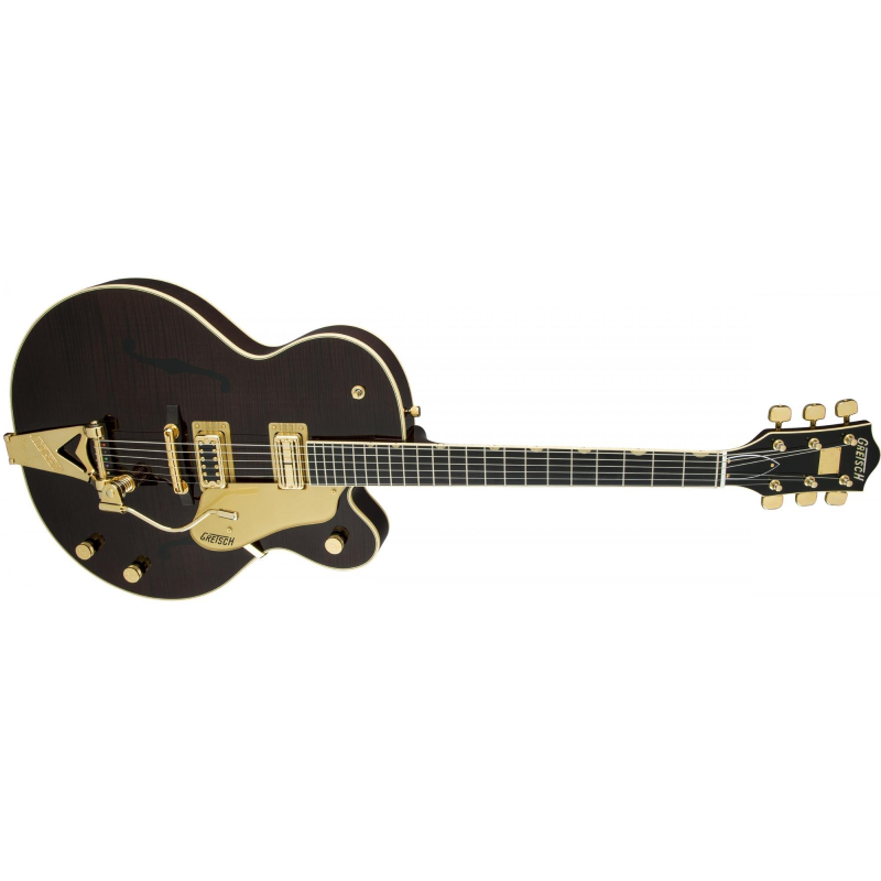 Gretsch G6122T-59 Vintage Select Edition '59 Chet Atkins® Country Gentleman® Hollow Body with Bigsby®, TV Jones®, Tiger Flame Maple, Walnut Stain Lacquer