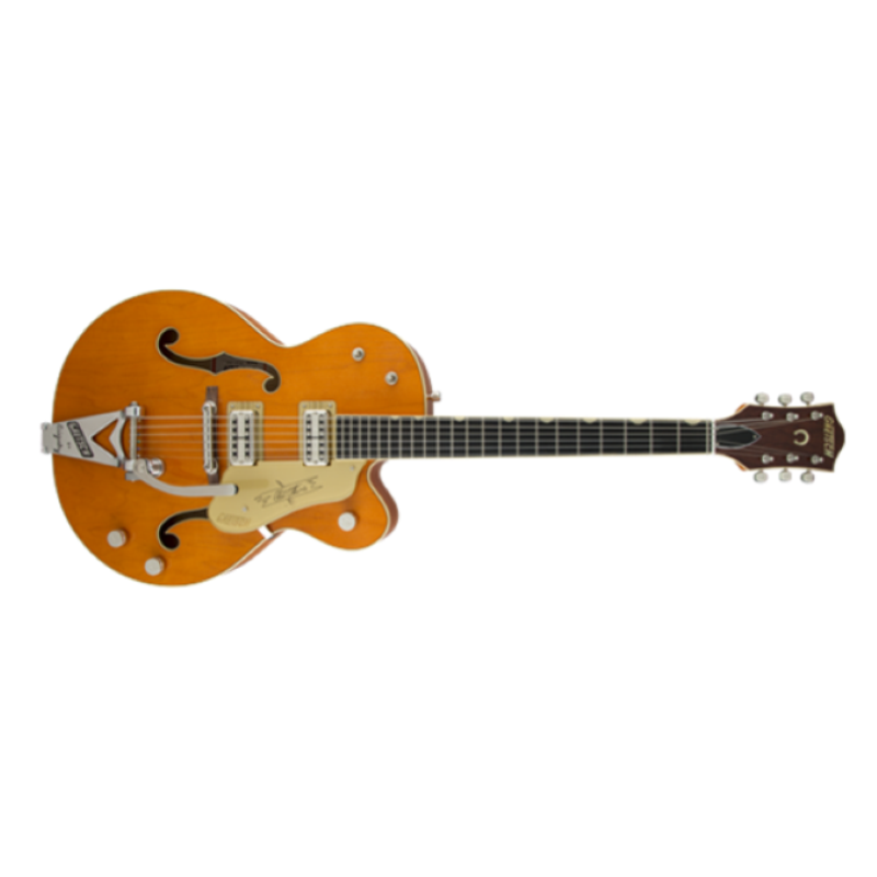 Gretsch G6120T-59 Vintage Select Edition '59 Chet Atkins® Hollow Body with Bigsby®, TV Jones®, Vintage Orange Stain Lacquer