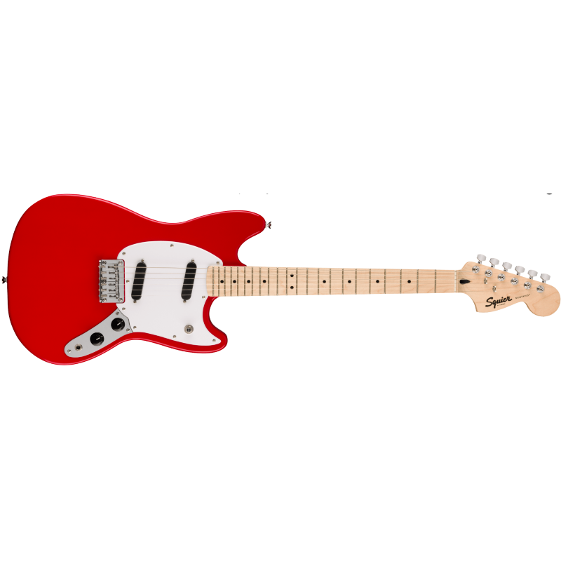 Fender Squier Sonic™ Mustang®, Maple Fingerboard, White Pickguard, Torino Red