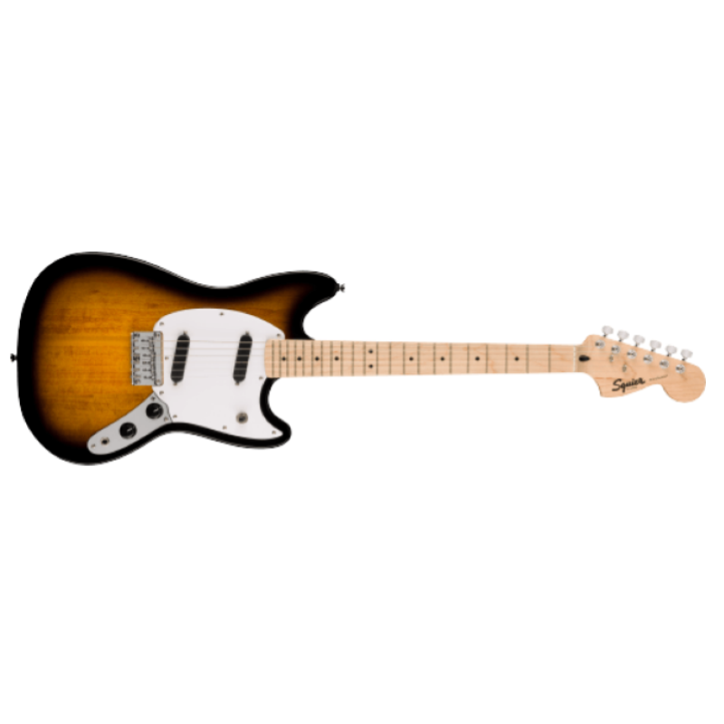 Squier Sonic™ Mustang®, Maple Fingerboard, White Pickguard, 2-Color Sunburst 0373652503