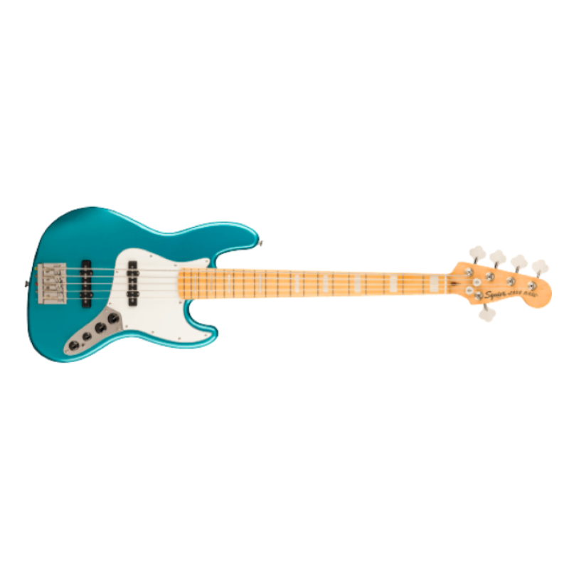 Fender Squier Classic Vibe™ Active '70s Jazz Bass® V, Maple Fingerboard, Parchment Pickguard, Ocean Turquoise 0374553508