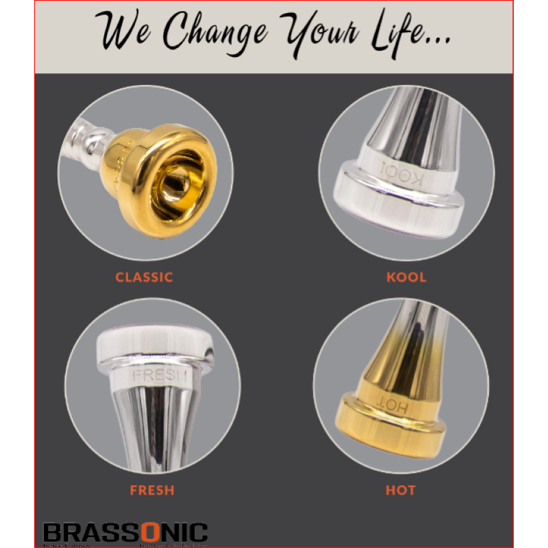 Da Carbo Bocchino Tromba Sib Argentato con appoggio e tazza dorata a mano