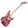 EVH Striped Series 5150™, Maple Fingerboard, Red with Black and White Stripes
