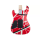 EVH Striped Series 5150™, Maple Fingerboard, Red with Black and White Stripes