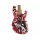 EVH Striped Series Frankenstein™ Frankie, Maple Fingerboard, Red with Black Stripes Relic