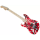 EVH Striped Series LH R/B/W, Maple Fingerboard, Red, Black and White Stripes 5107912503