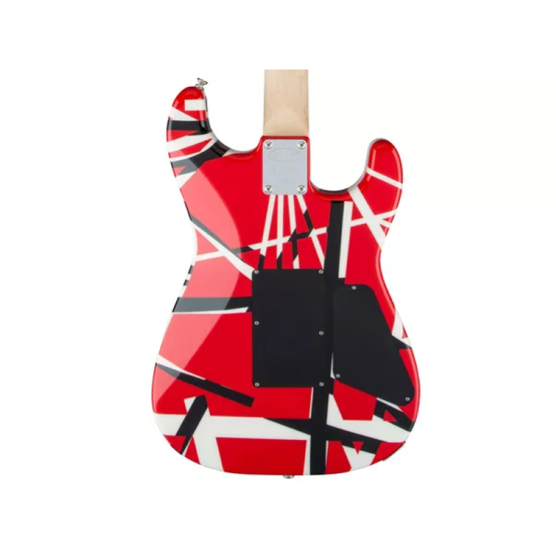 EVH Striped Series LH R/B/W, Maple Fingerboard, Red, Black and White Stripes 5107912503