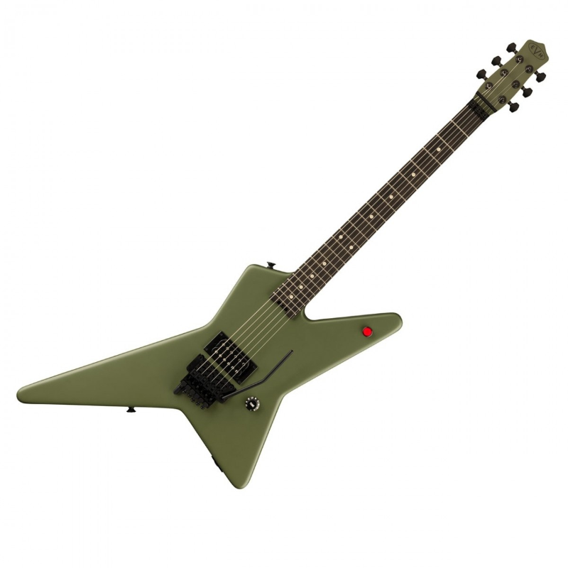 EVH Limited Edition Star, Ebony Fingerboard, Matte Army Drab