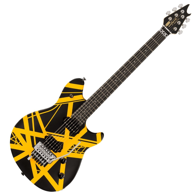 EVH Wolfgang® Special Striped Series, Ebony Fingerboard, Black and Yellow