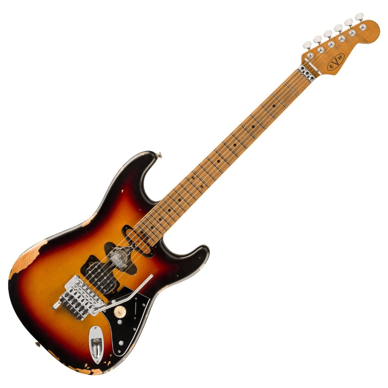 EVH® Limited Edition Frankenstein Relic® Series, Maple Fingerboard, Vintage Sunburst