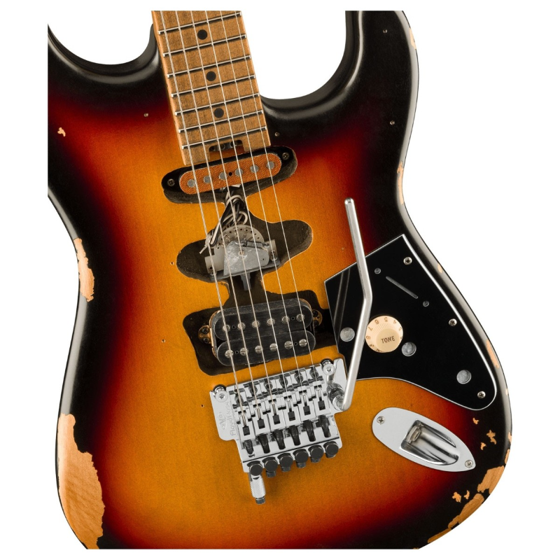 EVH® Limited Edition Frankenstein Relic® Series, Maple Fingerboard, Vintage Sunburst