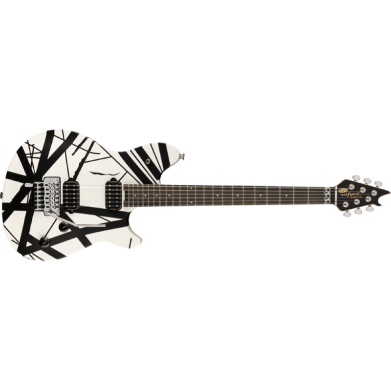 EVH Wolfgang® Special Striped Series, Ebony Fingerboard, Black and White