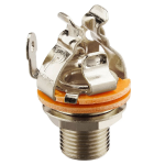 AXLABS PureTone output jack mono nickel Presa jack mono Nichel con 4 punti di contatto