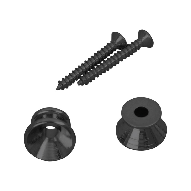 DAndrea Bottoni per tracolla neri Set 2pcs Bottoni neri per tracolla
