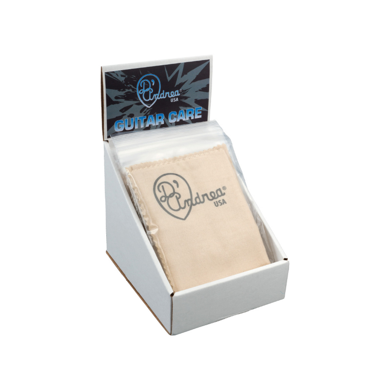 DAndrea Cotton Polish Cloth 12x15 Box 12pcs Panno in cotone per la pulizia degli strumenti