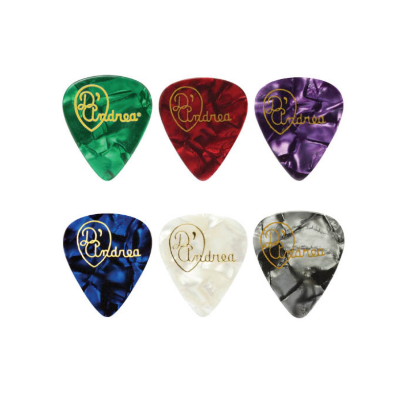 DAndrea Plettri 0,46 Celluloid Designer Refil 72pcs Busta 72 plettri Celluloid Designer