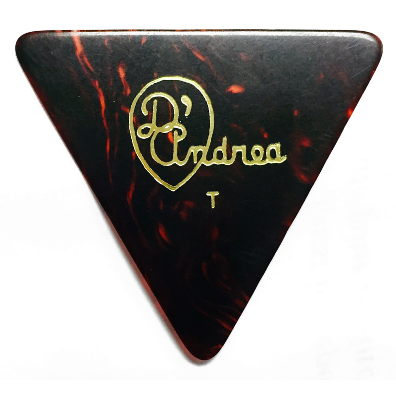 DAndrea Plettri 0,46 Triangolo Celluloid Shell Refil 72pcs Busta 72 plettri Celluloid Shell