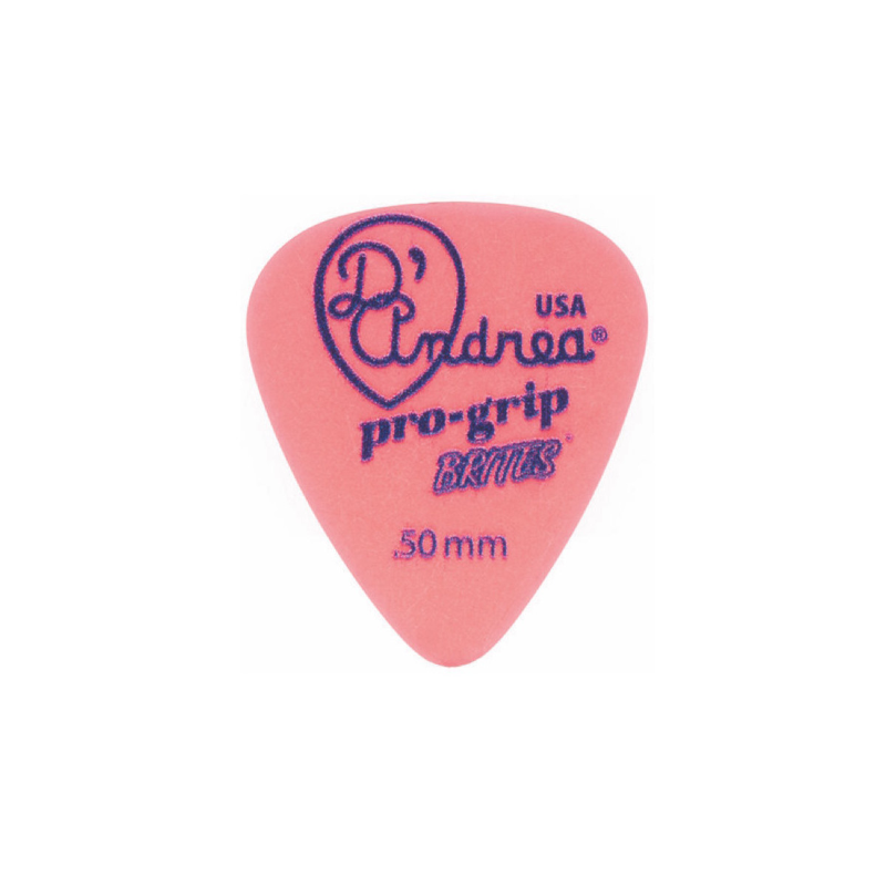 DAndrea Plettri 0,50 Pro Grip Brites Refil 72pcs Busta 72 plettri Pro Grip Brites