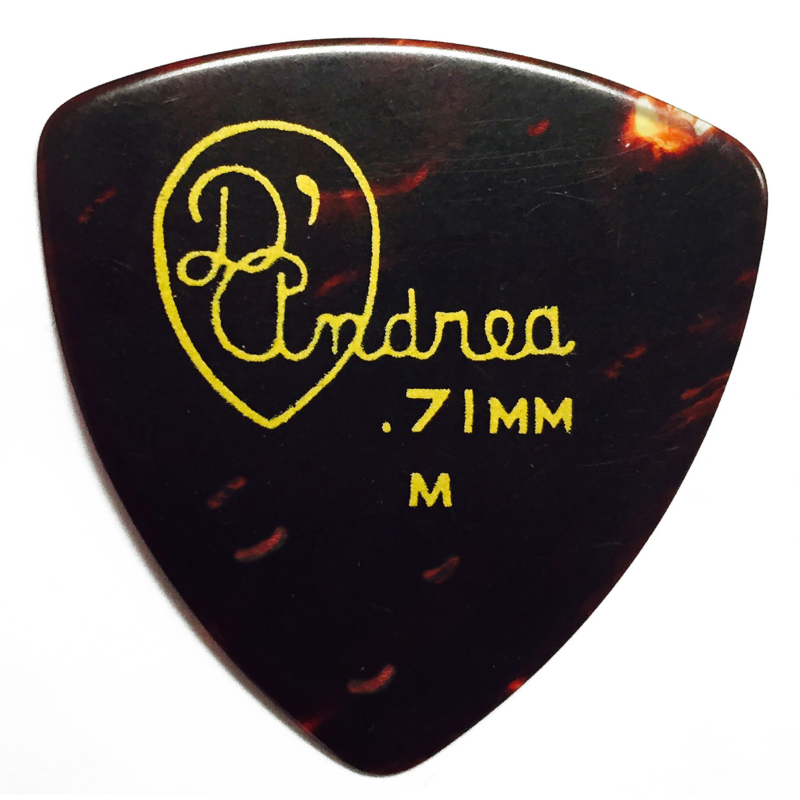 DAndrea Plettri 0,71 Celluloid Shell Refil 72pcs Busta 72 plettri Celluloid Shell