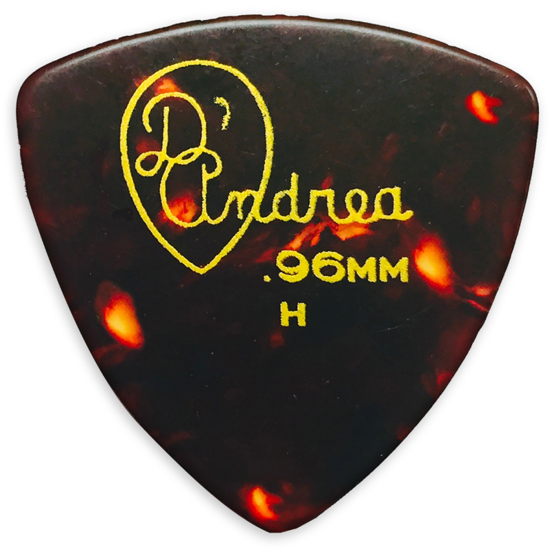 DAndrea Plettri 0,96 Celluloid Shell Refil 72pcs Busta 72 plettri Celluloid Shell