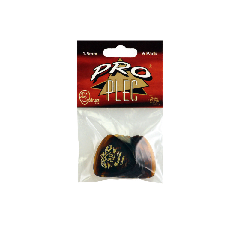 DAndrea Plettri 1,50 Pro Plec 346 Refil 6pcs Busta 6 plettri Prop Plec