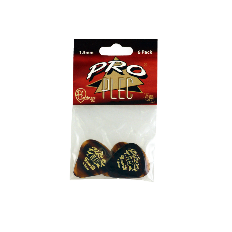 DAndrea Plettri 1,50 Pro Plec 351 Refil 6pcs Busta 6 plettri Prop Plec