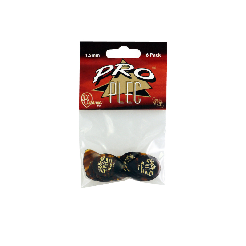 DAndrea Plettri 1,50 Pro Plec 358 Refil 6pcs Busta 6 plettri Prop Plec